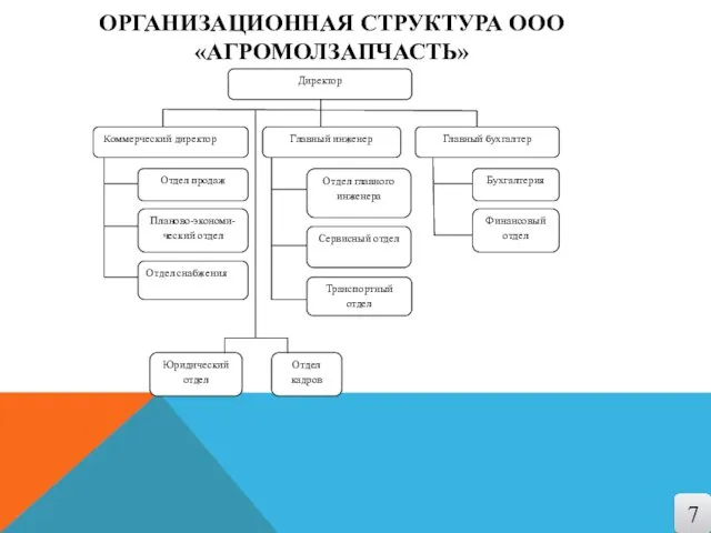 Директор Коммерческий директор Главный инженер Главный бухгалтер Бухгалтерия Финансовый отдел