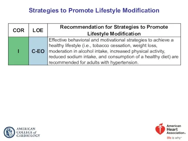 Strategies to Promote Lifestyle Modification