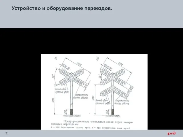 Устройство и оборудование переездов. Со стороны автомобильной дороги перед всеми