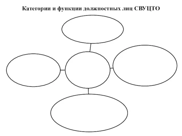 Категории и функции должностных лиц СВУЦТО