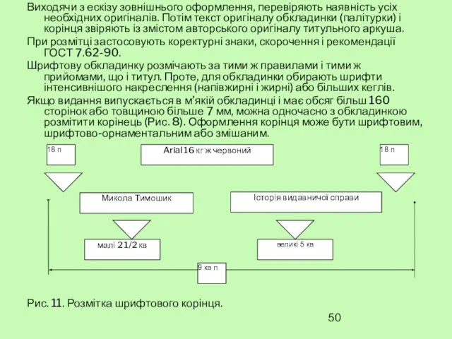 Виходячи з ескізу зовнішнього оформлення, перевіряють наявність усіх необхідних оригіналів.