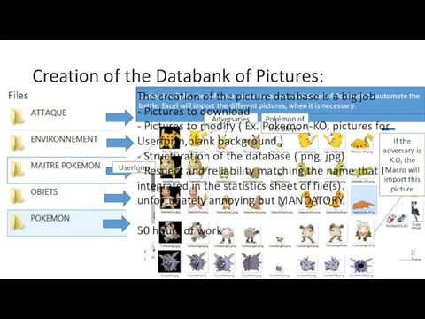 Creation of the Databank of Pictures: Files Creation of the