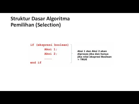 Struktur Dasar Algoritma Pemilihan (Selection)