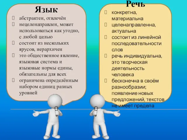 Язык абстрактен, отвлечён нецеленаправлен, может использоваться как угодно, с любой