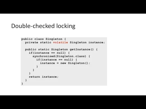 Double-checked locking