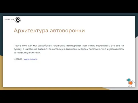 Архитектура автоворонки После того, как мы разработали стратегию автоворонки, нам