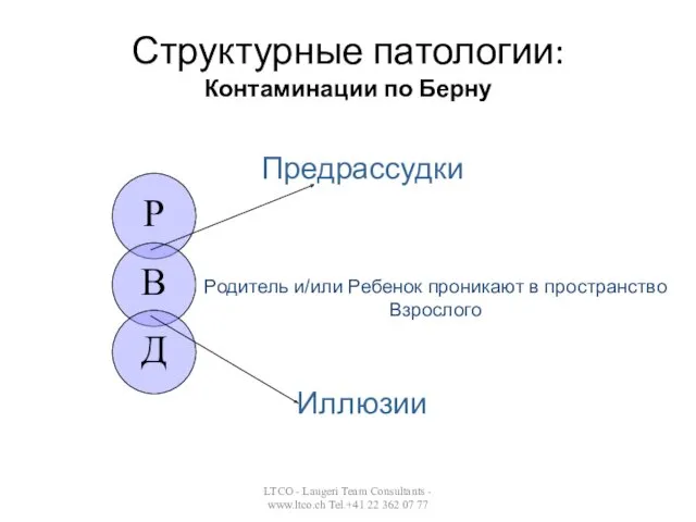 Структурные патологии: Контаминации по Берну LTCO - Laugeri Team Consultants