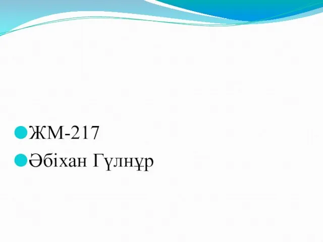 ЖМ-217 Әбіхан Гүлнұр