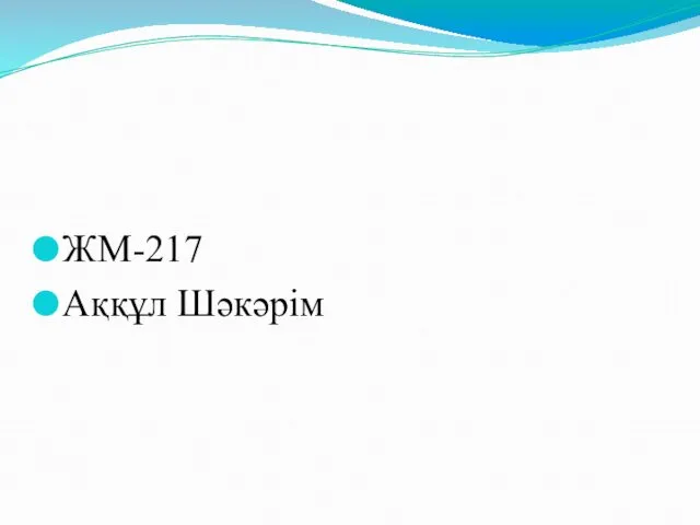ЖМ-217 Аққұл Шәкәрім