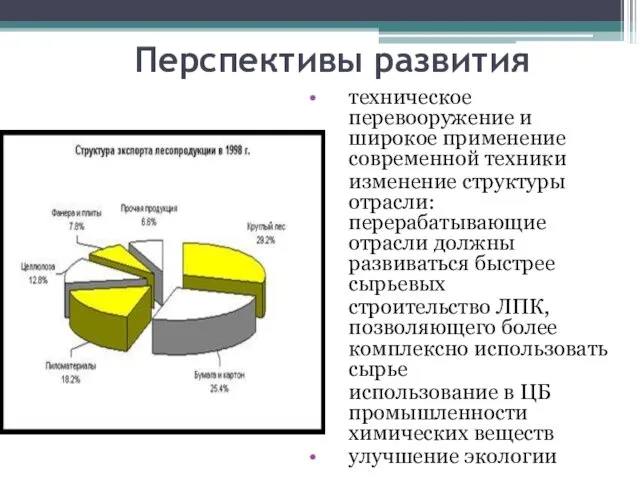 Перспективы развития техническое перевооружение и широкое применение современной техники изменение