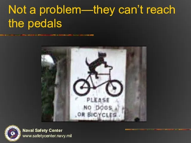 Not a problem—they can’t reach the pedals