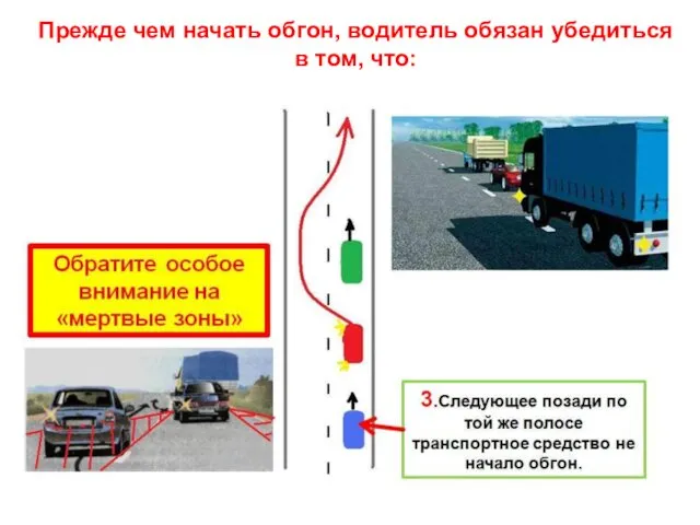 Прежде чем начать обгон, водитель обязан убедиться в том, что: