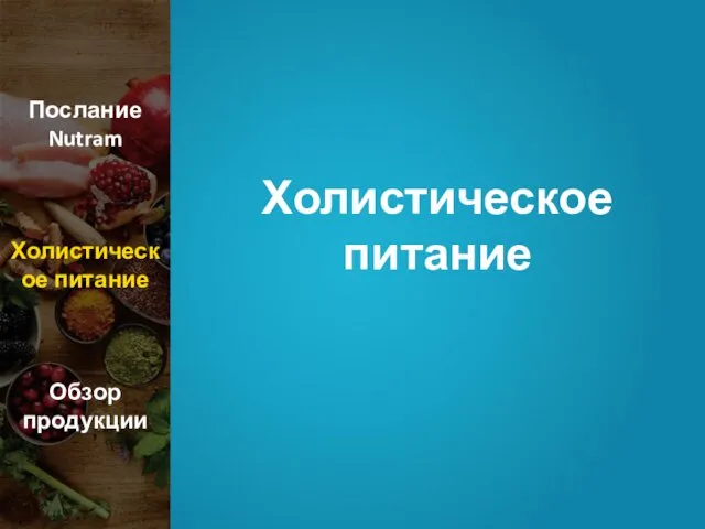 Холистическое питание Послание Nutram Холистическое питание Обзор продукции