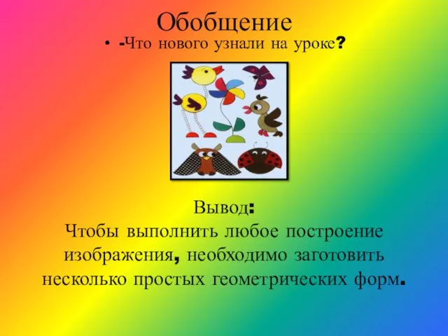 Обобщение -Что нового узнали на уроке? Вывод: Чтобы выполнить любое