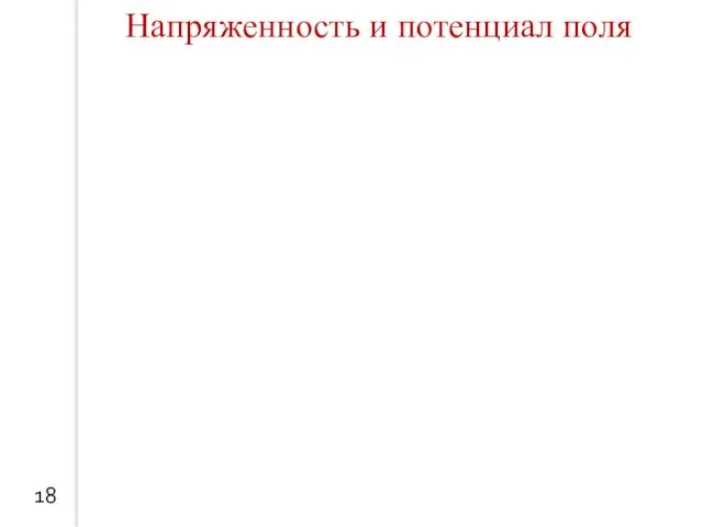 18 Напряженность и потенциал поля