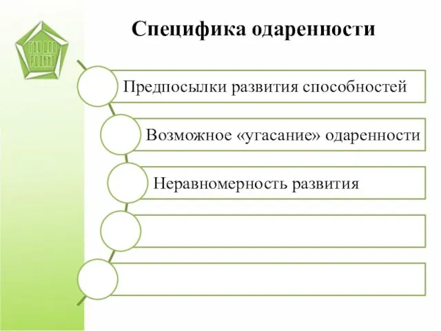 Специфика одаренности