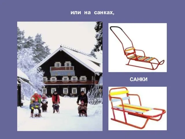 или на санках, САНКИ