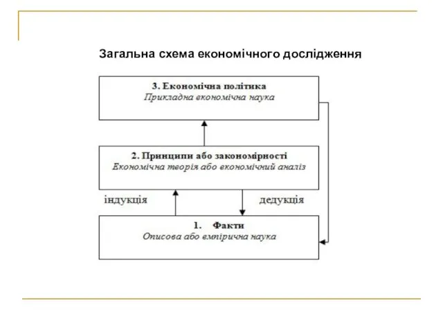 Загальна схема економічного дослідження