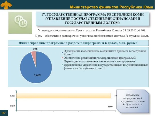 Утверждена постановлением Правительства Республики Коми от 28.09.2012 № 409. Цель – обеспечение долгосрочной