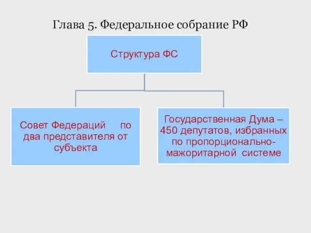 Глава 5. Федеральное собрание РФ