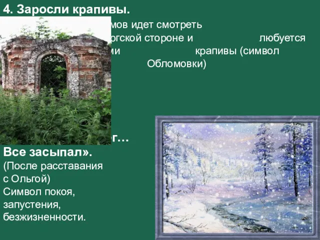 4. Заросли крапивы. Обломов идет смотреть квартиру на Выборгской стороне