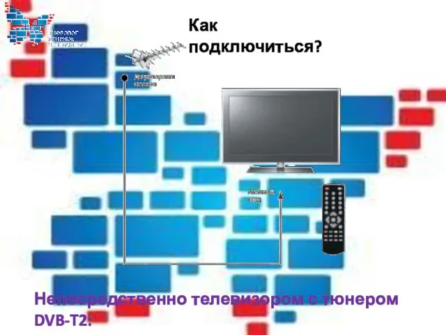 Как подключиться? Непосредственно телевизором с тюнером DVB-T2: