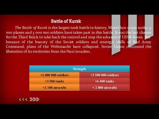 Battle of Kursk The Battle of Kursk is the largest