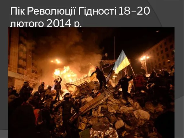 Пік Революції Гідності 18–20 лютого 2014 р.