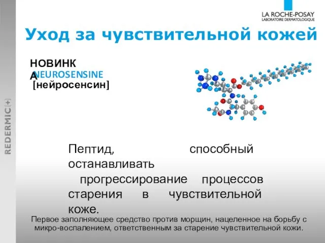 Уход за чувствительной кожей Пептид, способный останавливать прогрессирование процессов старения