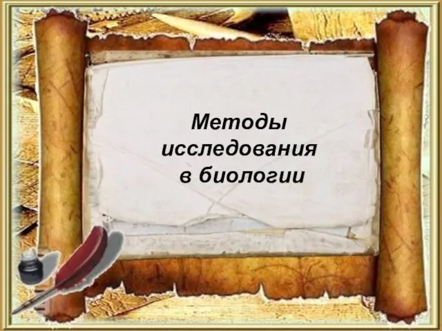 Учитель биологии МБОУ - СОШ №1 п. Степное Викулова Е.В. Методы исследования в биологии