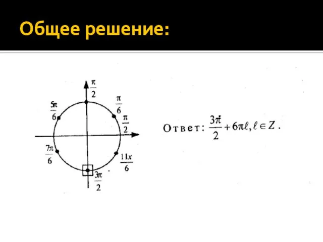 Общее решение: