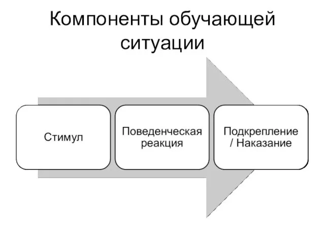 Компоненты обучающей ситуации