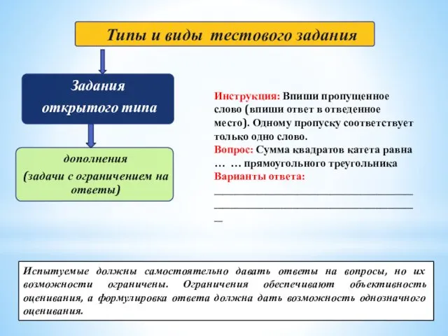 Инструкция: Впиши пропущенное слово (впиши ответ в отведенное место). Одному