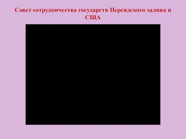 Совет сотрудничества государств Персидского залива и США