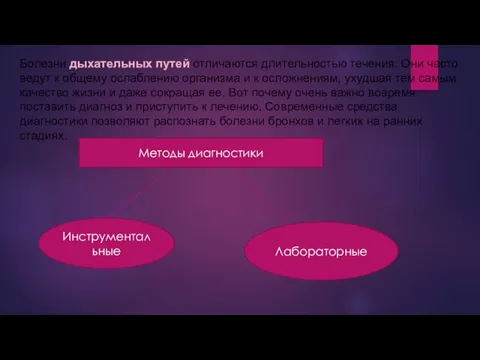 Болезни дыхательных путей отличаются длительностью течения. Они часто ведут к