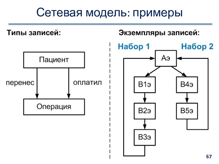 Сетевая модель: примеры