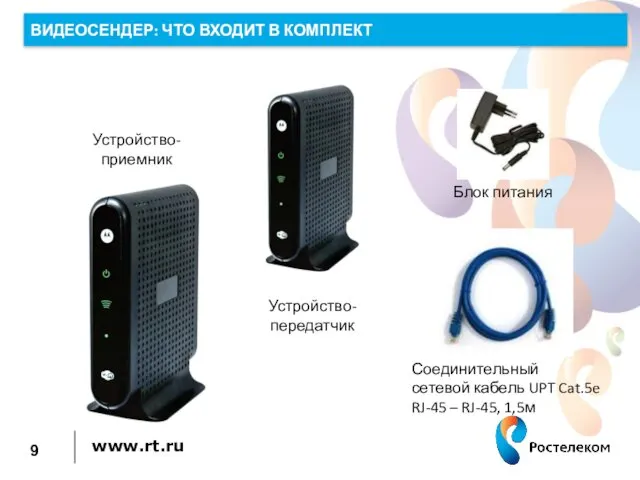 Блок питания Соединительный сетевой кабель UPT Cat.5e RJ-45 – RJ-45,