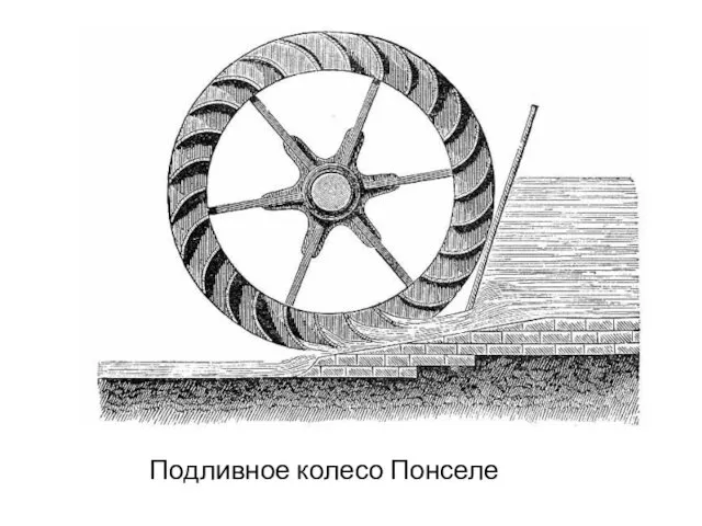 Подливное колесо Понселе