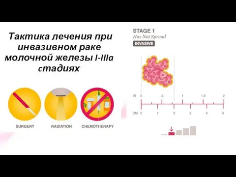 Тактика лечения при инвазивном раке молочной железы I-IIIa cтадиях