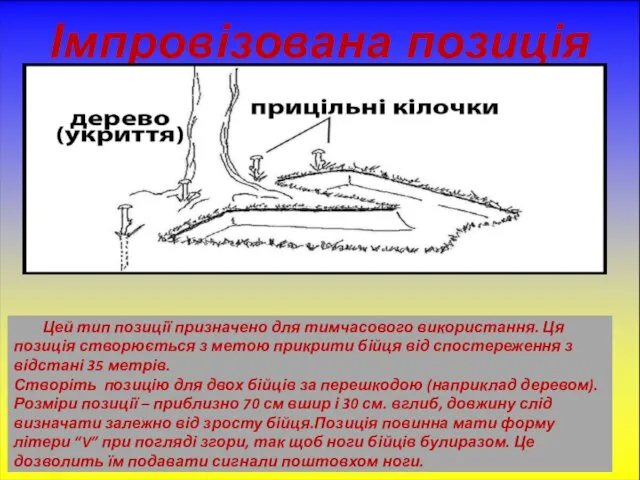 Імпровізована позиція Цей тип позиції призначено для тимчасового використання. Ця