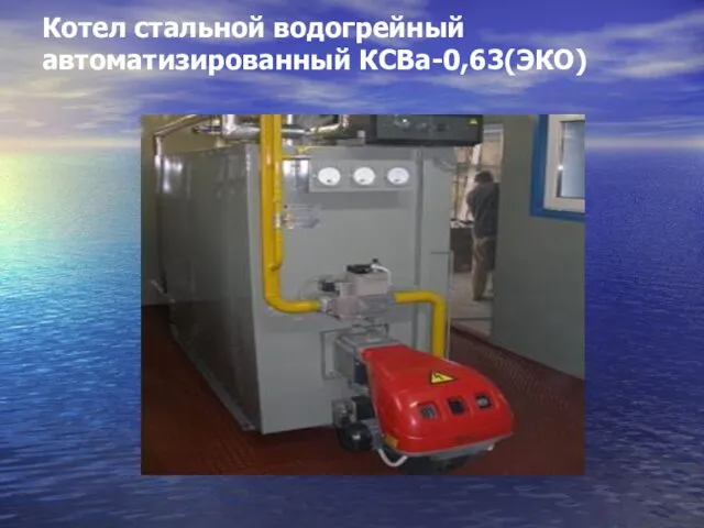 Котел стальной водогрейный автоматизированный КСВа-0,63(ЭКО)