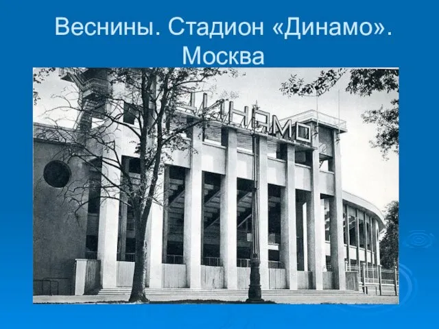 Веснины. Стадион «Динамо». Москва