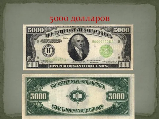 5000 долларов