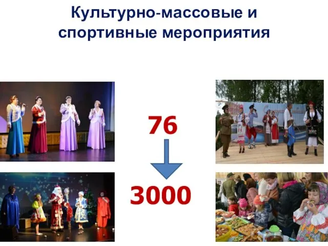 Культурно-массовые и спортивные мероприятия 76 3000