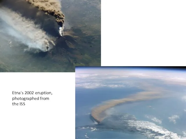 Etna's 2002 eruption, photographed from the ISS