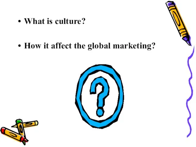 What is culture? How it affect the global marketing?