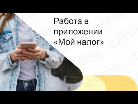 Работа в приложении «Мой налог»