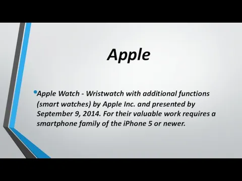 Apple Apple Watch - Wristwatch with additional functions (smart watches)