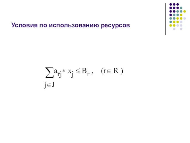 Условия по использованию ресурсов