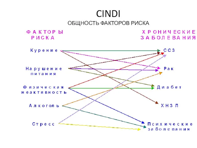 CINDI ОБЩНОСТЬ ФАКТОРОВ РИСКА